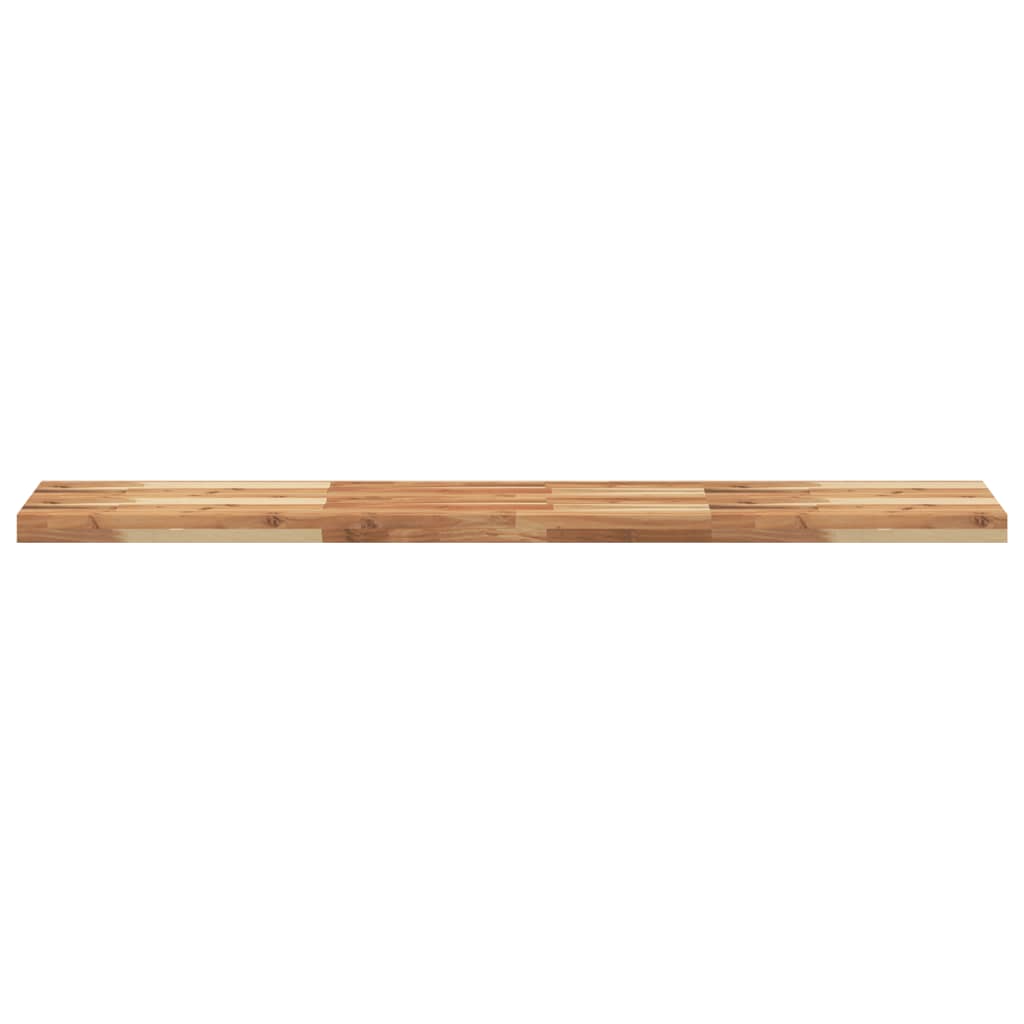 Ripiano a Parete 120x30x4cm Legno Massello Acacia Rifinito Olio