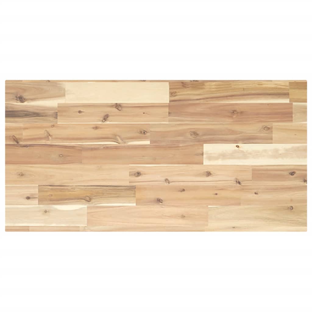 Piano da Bagno Non Trattato 80x40x2 cm Legno Massello di Acacia
