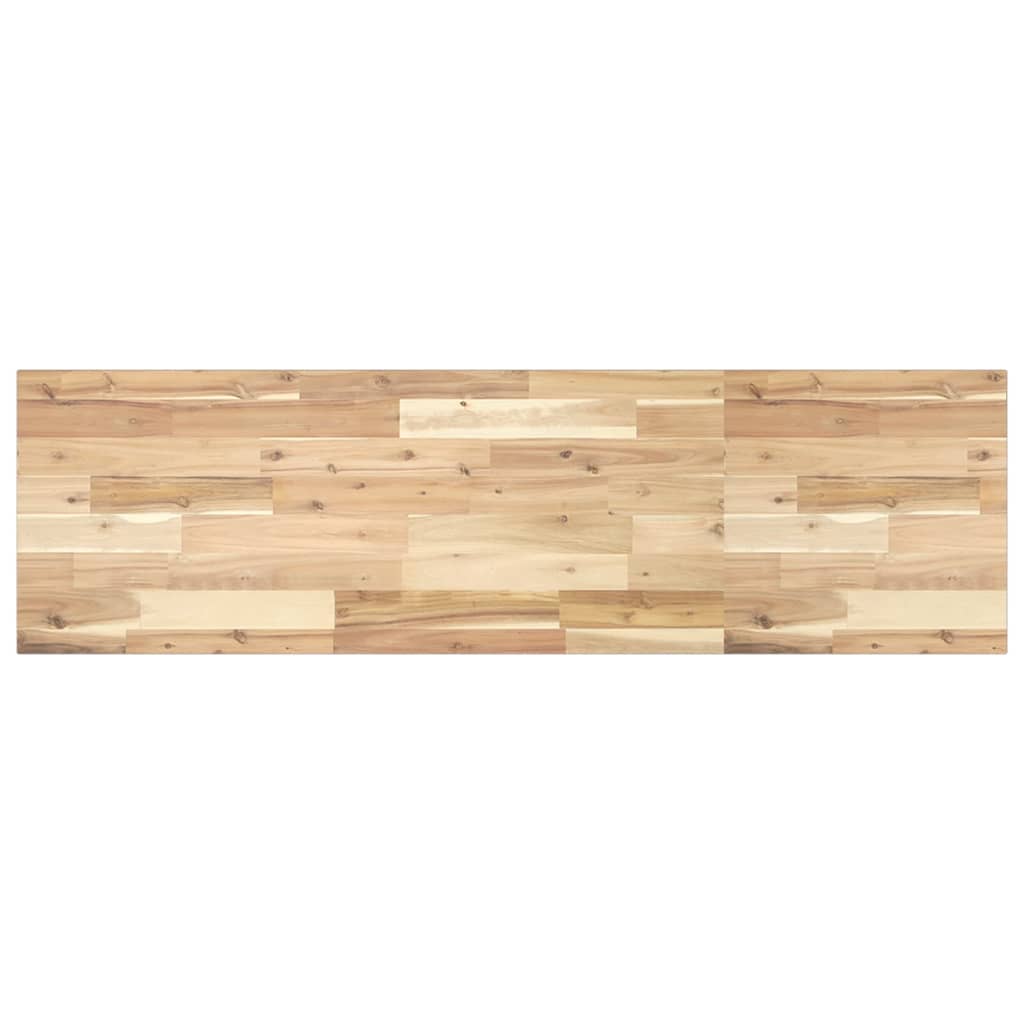 Piano da Bagno Non Trattato 140x40x2cm Legno Massello di Acacia