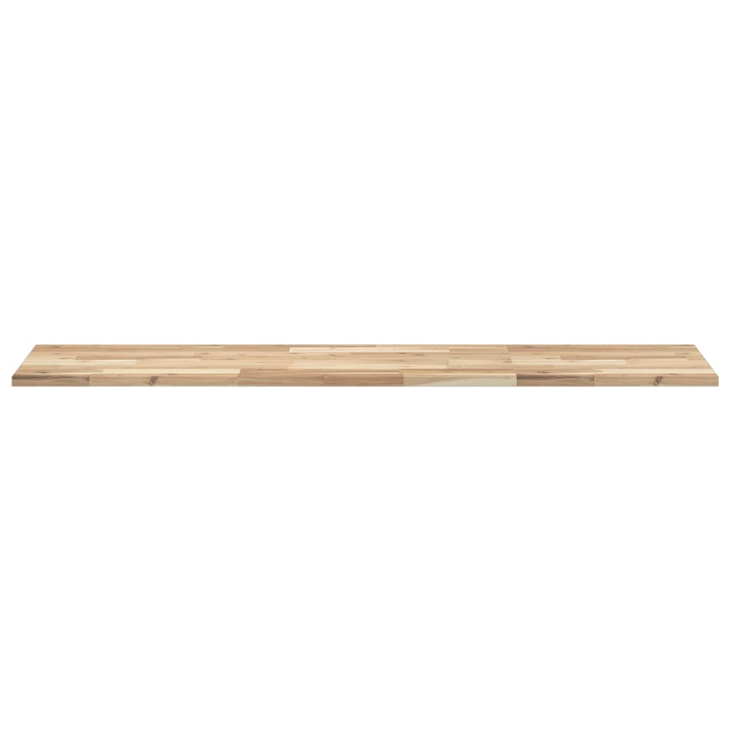 Piano da Bagno Non Trattato 160x40x2cm Legno Massello di Acacia