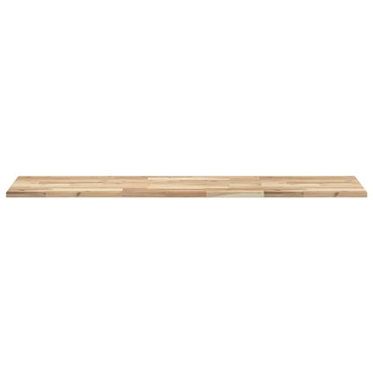 Piano da Bagno Non Trattato 160x40x2cm Legno Massello di Acacia