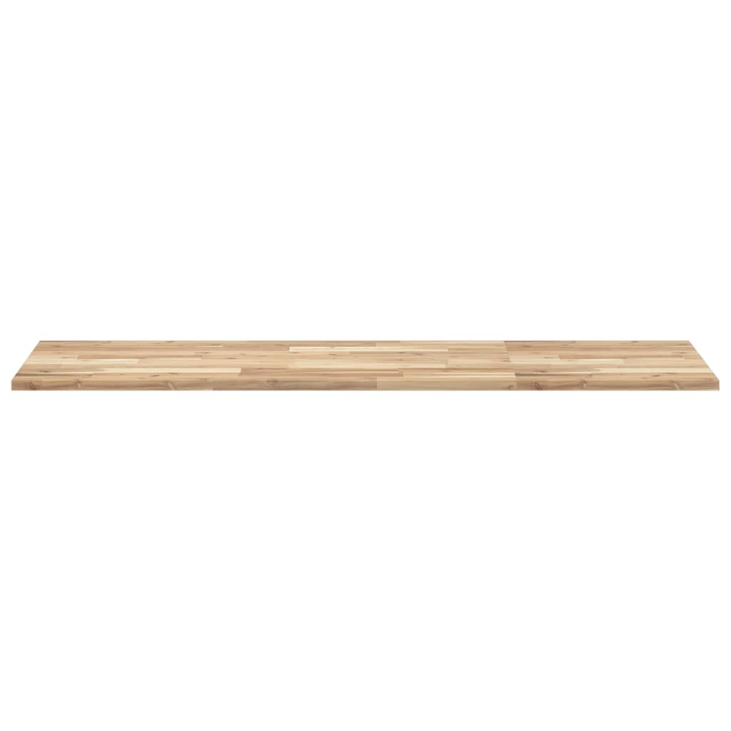 Piano da Bagno Non Trattato 140x50x2cm Legno Massello di Acacia