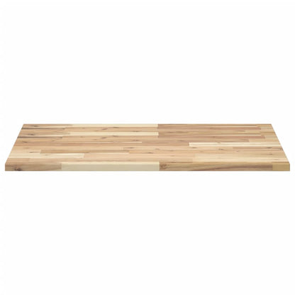 Piano da Bagno Non Trattato 100x60x2cm Legno Massello di Acacia