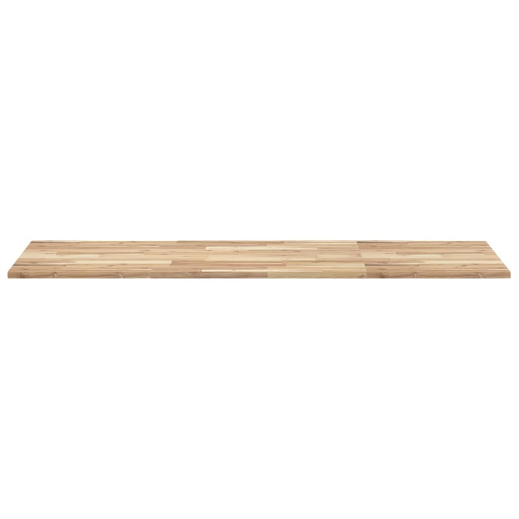Piano da Bagno Non Trattato 140x60x2cm Legno Massello di Acacia