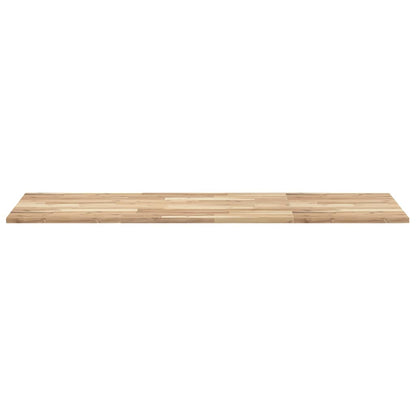 Piano da Bagno Non Trattato 140x60x2cm Legno Massello di Acacia