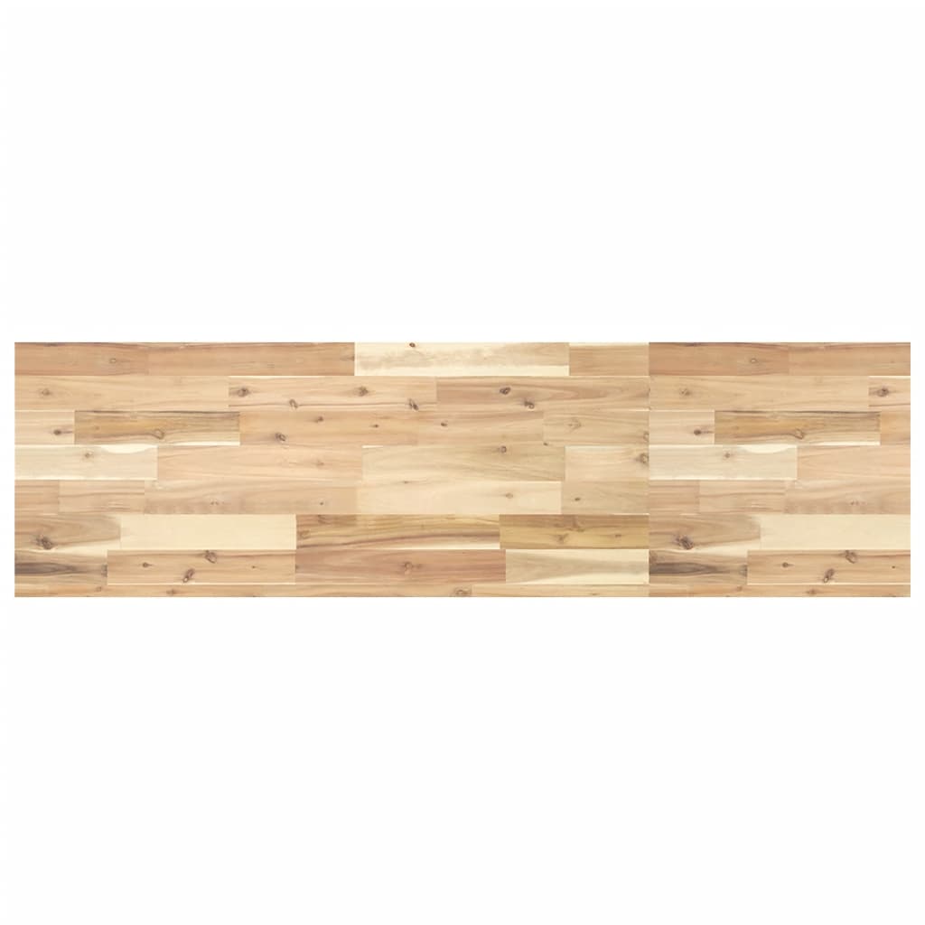 Piano da Bagno Non Trattato 140x40x4cm Legno Massello di Acacia