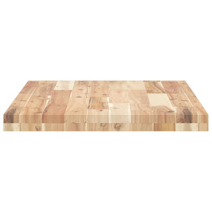 Piano da Bagno Non Trattato 120x50x4cm Legno Massello di Acacia