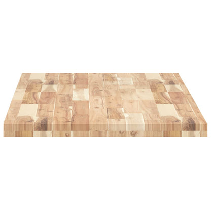 Piano da Bagno Non Trattato 120x60x4cm Legno Massello di Acacia