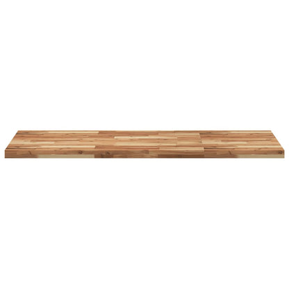Piano da Bagno Finitura a Olio 120x60x4 cm in Legno di Acacia