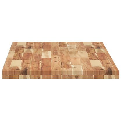 Piano da Bagno Finitura a Olio 120x60x4 cm in Legno di Acacia