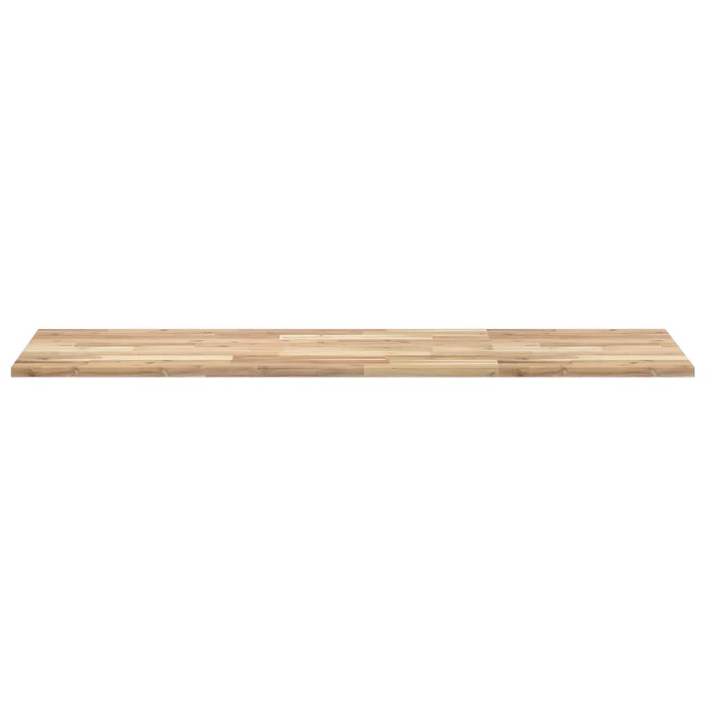 Piano Scrivania Non Trattato 120x50x2cm Legno Massello Acacia