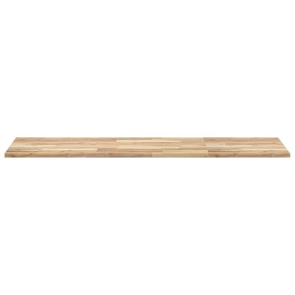 Piano Scrivania Non Trattato 120x50x2cm Legno Massello Acacia