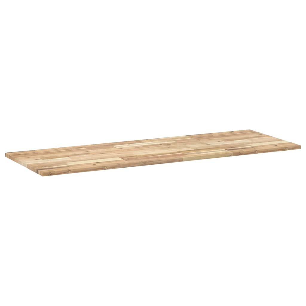 Piano Scrivania Non Trattato 120x50x2cm Legno Massello Acacia