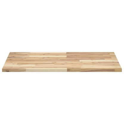 Piano Scrivania Non Trattato 100x60x2cm Legno Massello Acacia