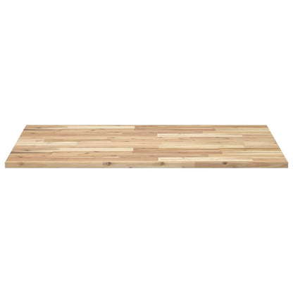 Piano Scrivania Non Trattato 120x70x2cm Legno Massello Acacia