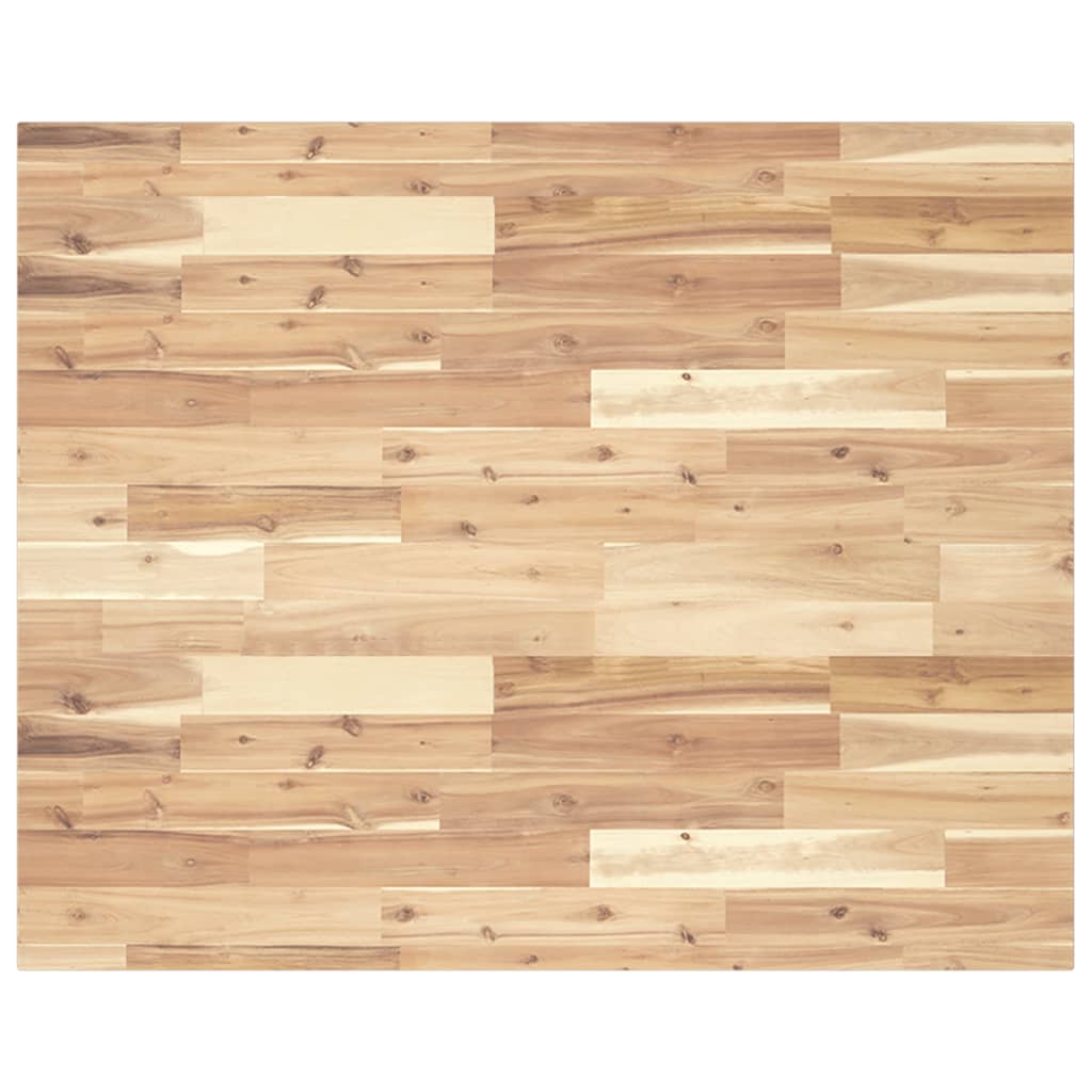 Piano Scrivania Non Trattato 100x80x2cm Legno Massello Acacia