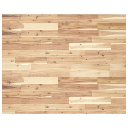 Piano Scrivania Non Trattato 100x80x2cm Legno Massello Acacia