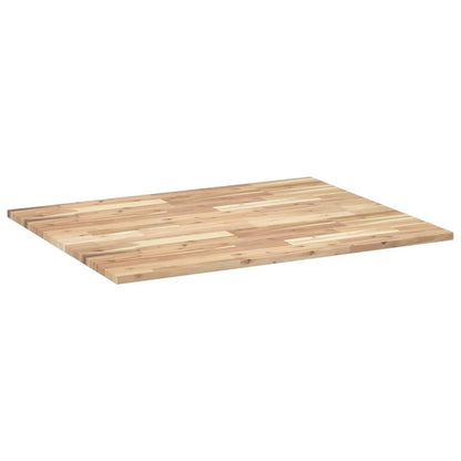 Piano Scrivania Non Trattato 100x80x2cm Legno Massello Acacia