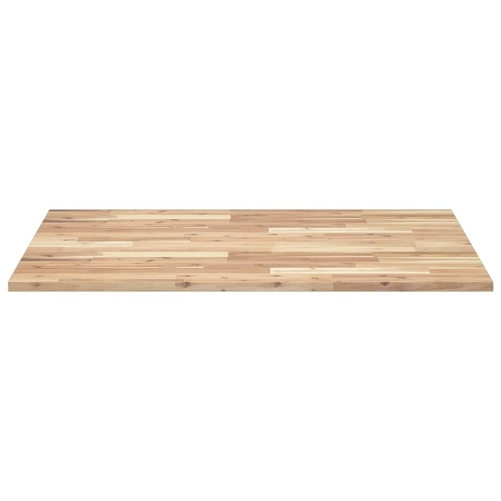 Piano Scrivania Non Trattato 100x80x2cm Legno Massello Acacia