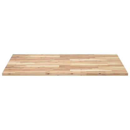 Piano Scrivania Non Trattato 100x80x2cm Legno Massello Acacia