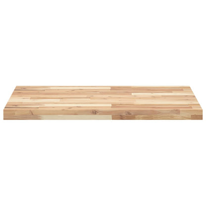 Piano Scrivania Non Trattato 80x60x4cm Legno Massello di Acacia