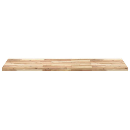 Piano Scrivania Non Trattato 120x60x4cm Legno Massello Acacia