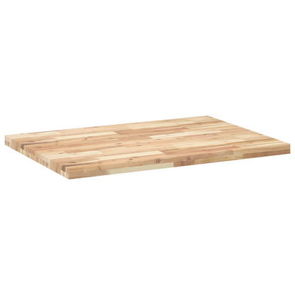 Piano Scrivania Non Trattato 100x70x4cm Legno Massello Acacia