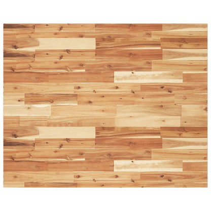 Piano Scrivania a Olio 100x80x2 cm Legno Massello Acacia