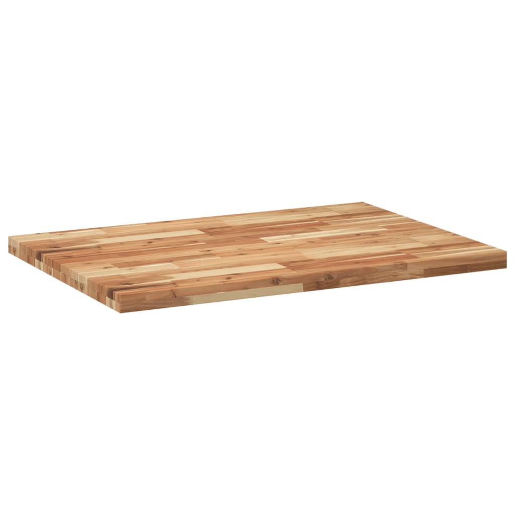 Piano Scrivania a Olio 80x70x4 cm Legno Massello di Acacia