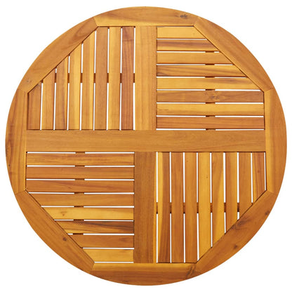 Piano per Tavolo ÃƒËœ90x2,2 cm Rotondo in Legno Massello di Acacia