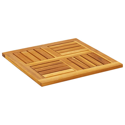 Piano per Tavolo 50x50x2 cm Quadrato Legno Massello di Acacia