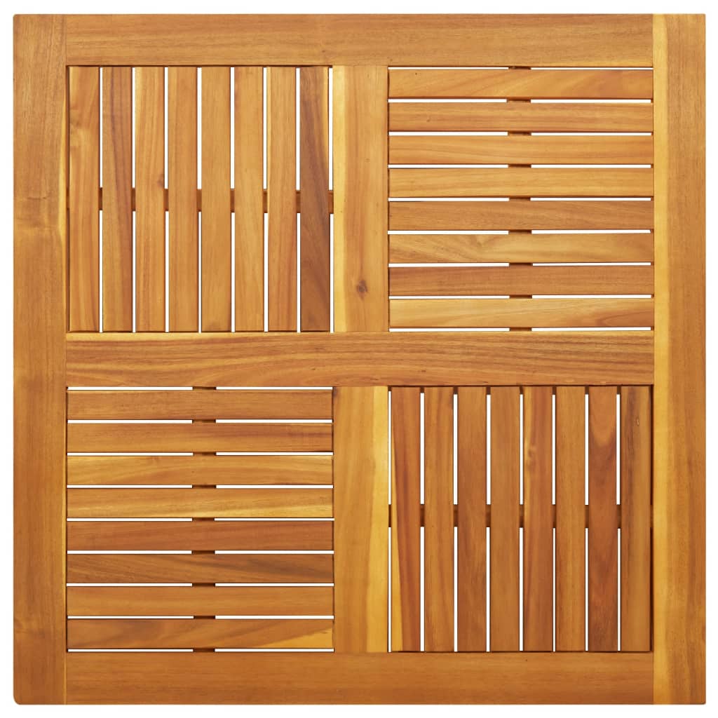 Piano per Tavolo 90x90x2,2 cm Quadrato Legno Massello di Faggio
