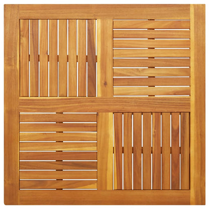 Piano per Tavolo 90x90x2,2 cm Quadrato Legno Massello di Faggio