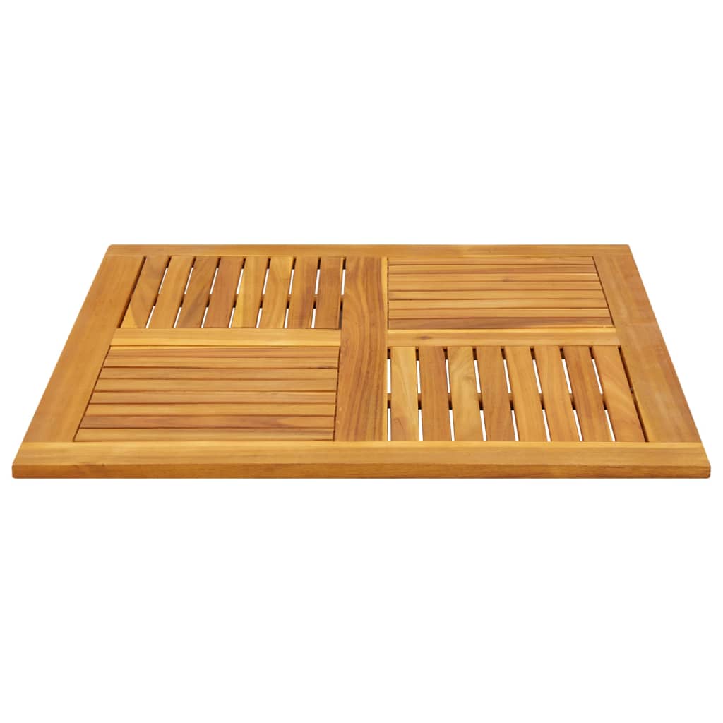 Piano per Tavolo 90x90x2,2 cm Quadrato Legno Massello di Faggio