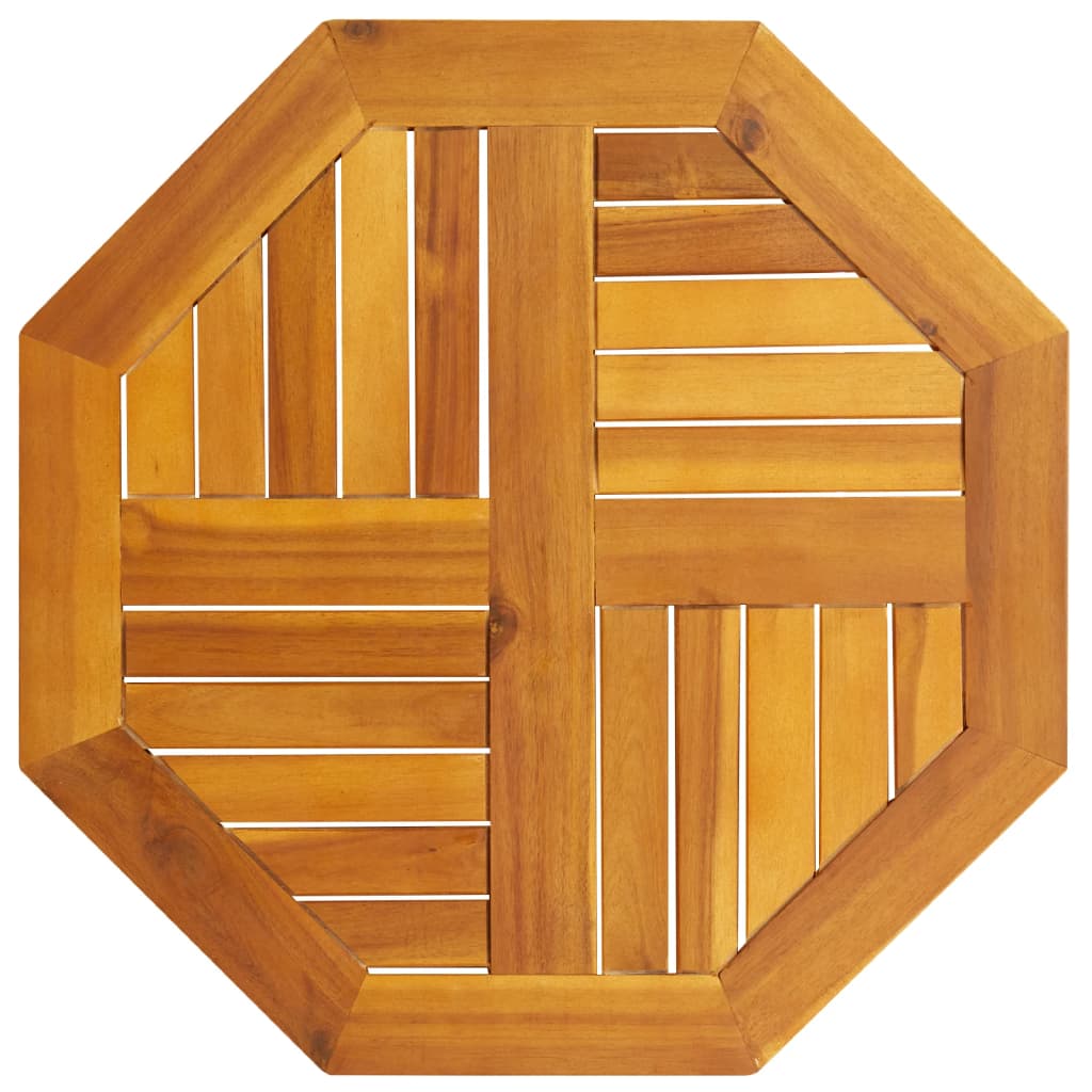 Piano per Tavolo 60x60x2 cm Ottagonale Legno Massello di Acacia