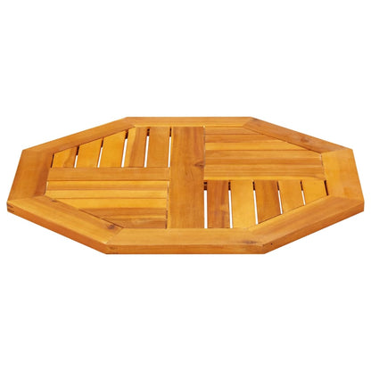 Piano per Tavolo 60x60x2 cm Ottagonale Legno Massello di Acacia