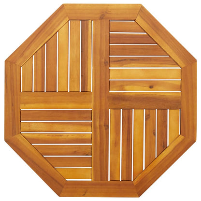 Piano per Tavolo 70x70x2 cm Ottagonale Legno Massello di Acacia