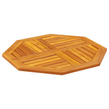 Piano per Tavolo 70x70x2 cm Ottagonale Legno Massello di Acacia