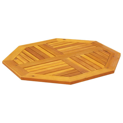 Piano per Tavolo 80x80x2,2 cm Ottagonale Legno Massello Acacia