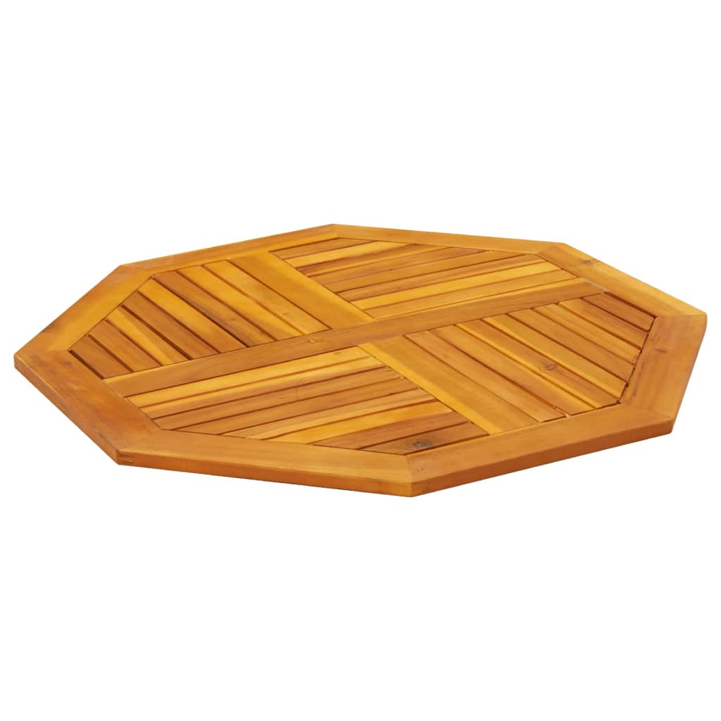 Piano per Tavolo 90x90x2,2 cm Ottagonale Legno Massello Acacia
