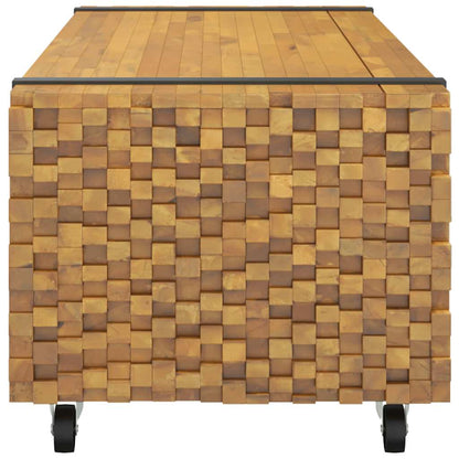 Tavolino da Salotto 110x45x35 cm in Legno Massello di Teak