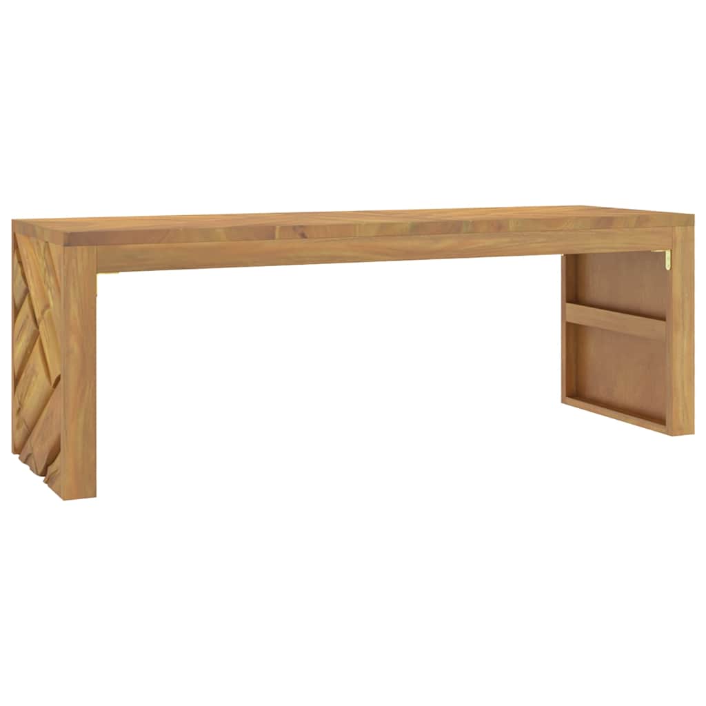 Tavolino da Salotto 110x35x38 cm in Legno Massello di Teak