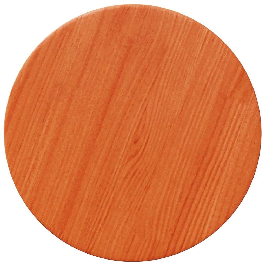 Piano Tavolo Rotondo Marrone Cera Ã˜30x2,5cm Legno Massello Pino