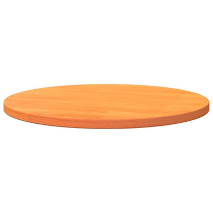 Piano Tavolo Rotondo Marrone Cera Ã˜60x2,5cm Legno Massello Pino