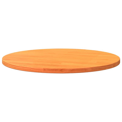 Piano Tavolo Rotondo Marrone Cera Ã˜70x2,5cm Legno Massello Pino