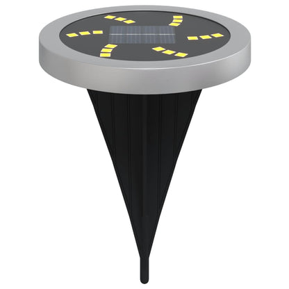 Luci Solari da Terra con Picchetti da Esterno 4pz Bianco Caldo
