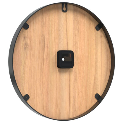 Orologio a Parete Marrone Ã˜39 cm in Ferro e Legno Multistrato