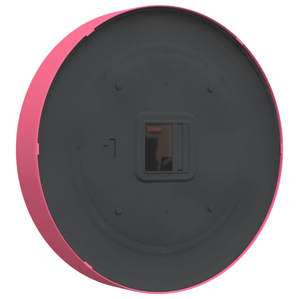 Orologio da Parete Rosa Ã˜25,5 cm Polistirene e Vetro