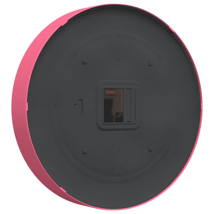 Orologio da Parete Rosa Ã˜25,5 cm Polistirene e Vetro