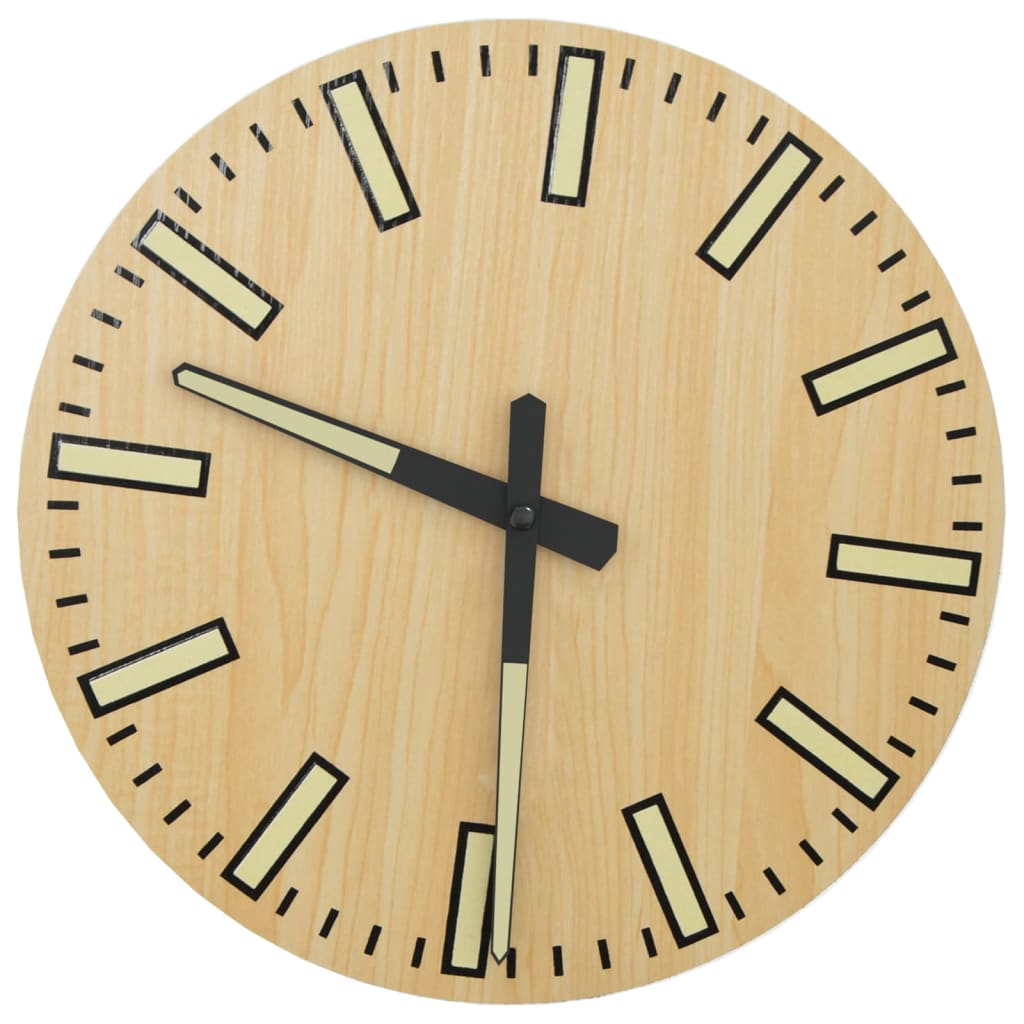 Orologio a Parete con Ore e Lancette Luminose Giallo ÃƒËœ30 cm